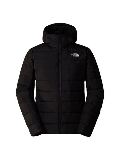Giaccone da uomo imbottito in misto piuma d'oca, trapuntato, cappucio, colore black. THE NORTH FACE | NF0A84I14H01